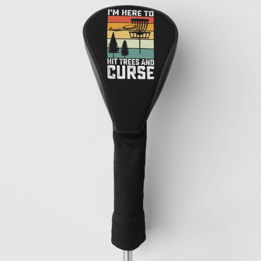 Grappig Disc Golf Shirt Heeft Bomen Geraakt en Ver Golfheadcover (Voorkant)