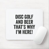 Grappig Disc Golf Shirt Mannen Vrouw Ik Disc Golf Muismat (Met muis)