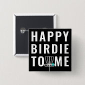 Grappig Disc Golf Verjaardag Birdie Cadeau Vierkante Button 5,1 Cm (Voorkant /achterkant)