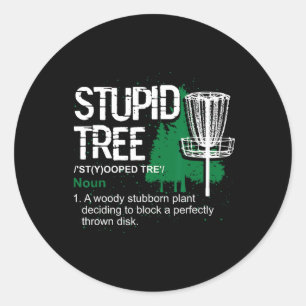 Grappig Disc Golfer Cadeau Outdoor Sporten Stomme Ronde Sticker