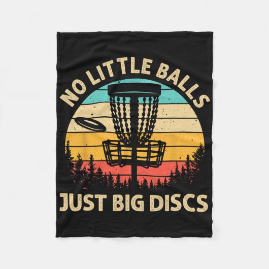 Grappig discgolf ontwerp voor mannen vrouwen discg fleece deken (Voorkant)