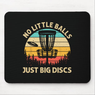 Grappig discgolf ontwerp voor mannen vrouwen discg muismat