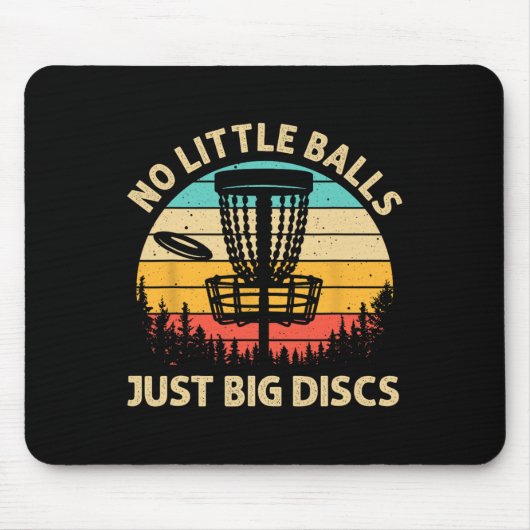 Grappig discgolf ontwerp voor mannen vrouwen discg muismat (Voorkant)