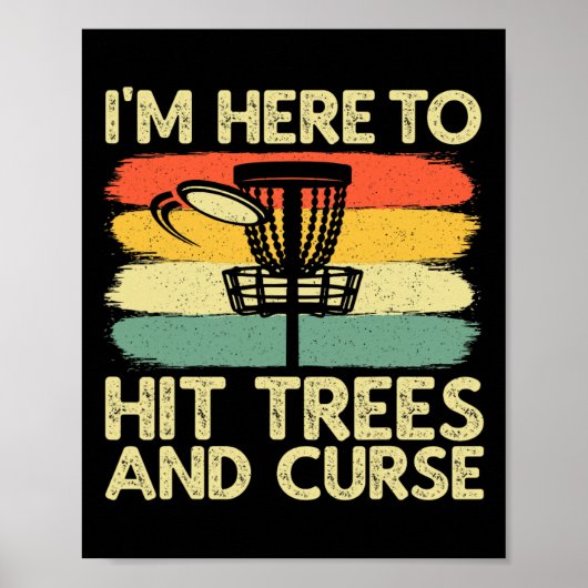 Grappig discgolf ontwerp voor mannen vrouwen kinde poster (Voorkant)