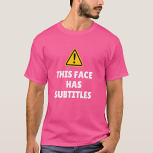Grappig Dit Gezicht Heeft Ondertiteling Top voor O