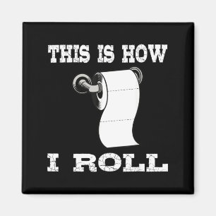 Grappig Dit Is Hoe Een Shirt Rol Toiletpapierrol Magneet