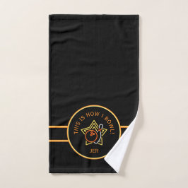 Grappig Dit is hoe ik bowl Retro Bowling Handdoek