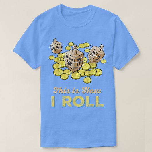 Grappig, dit is hoe ik de joodse janoekah Dreidel  T-shirt (Design voorkant)