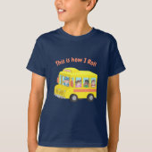 Grappig Dit is hoe ik de schoolbus Kinder T-shirt  (Voorkant)