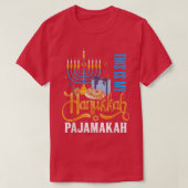 Grappig dit is mijn Hanukkah Pajamakah Menorah Joo T-shirt (Design voorkant)