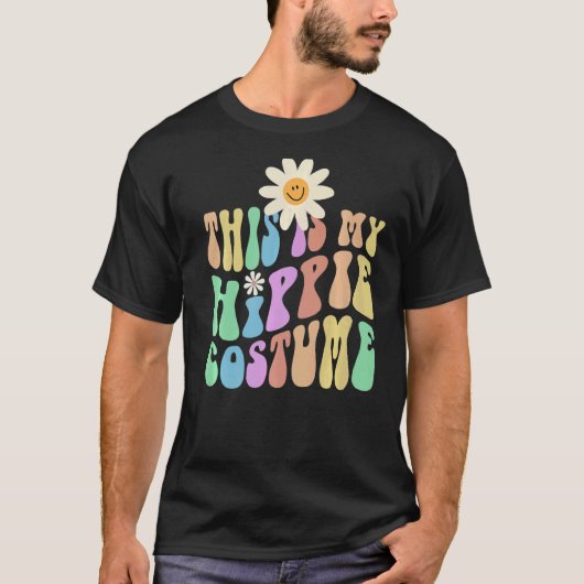 Grappig DIT IS MIJN HIPPIE kostuum Groovy Hipster  T-shirt (Voorkant)