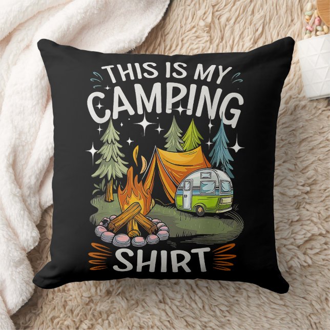 Grappig Dit Is Mijn Kampeer Voor Camper Kussen (Deken)