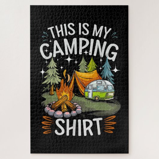 Grappig Dit Is Mijn Kampeer Voor Camper Legpuzzel (Verticaal)
