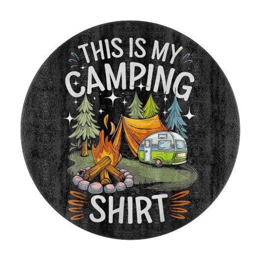 Grappig Dit Is Mijn Kampeer Voor Camper Snijplank (Voorkant)