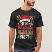 Grappig dit is mijn kerst pyjama Shirt PJS XMAS M (Voorkant)