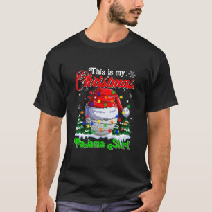 Grappig, dit is mijn kerstgolf Pajama Shirt-kerstm T-shirt