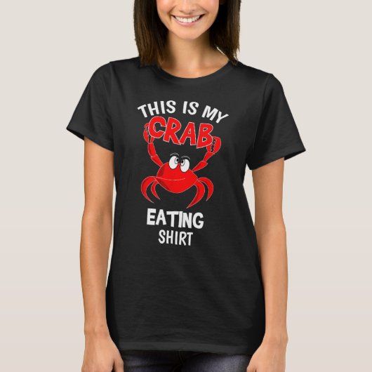 Grappig, dit is mijn krab die Shirt rode krabben e (Voorkant)
