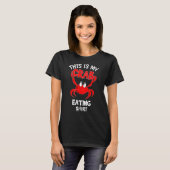 Grappig, dit is mijn krab die Shirt rode krabben e (Voorkant volledig)