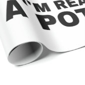 Grappig, dit is mijn menselijke kostuum.. ik ben e cadeaupapier (Rol Hoek)