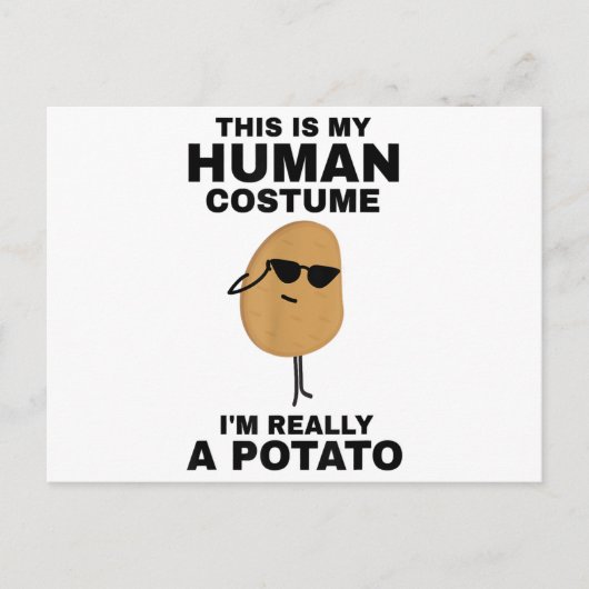 Grappig, dit is mijn menselijke kostuum.. ik ben e feestdagenkaart (Voorkant)
