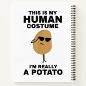 Grappig, dit is mijn menselijke kostuum.. ik ben e notitieboek (Achterkant)