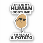 Grappig, dit is mijn menselijke kostuum.. ik ben e sticker (Voorkant)