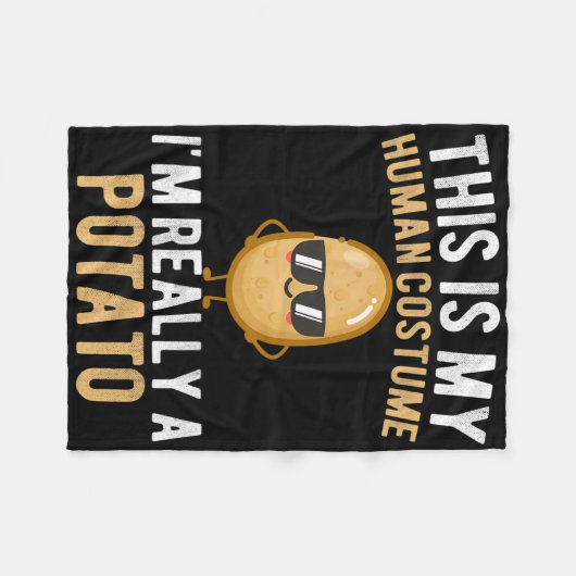 Grappig, dit is mijn menselijke kostuum... ik ben fleece deken (Voorkant (Horizontaal))