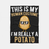 Grappig, dit is mijn menselijke kostuum... ik ben fleece deken (Voorkant)