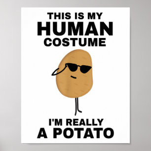 Grappig Dit is Mijn Mensen Kostuum Ik Ben Eigenlij Poster