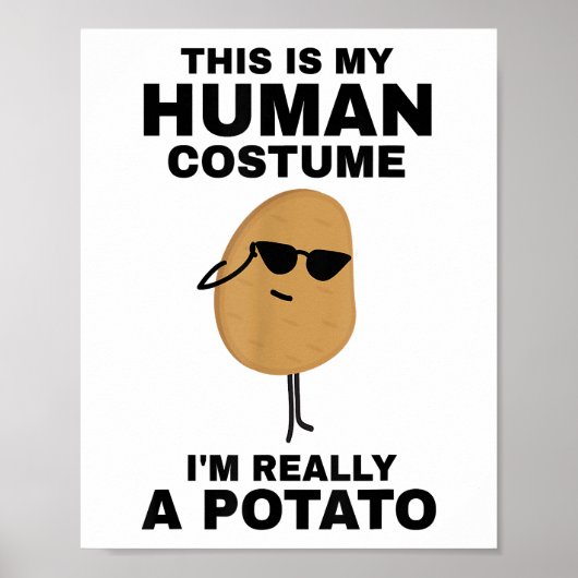 Grappig Dit is Mijn Mensen Kostuum Ik Ben Eigenlij Poster (Voorkant)
