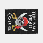 Grappig, dit is mijn piraat kostume Halloween kost Fleece Deken (Voorkant (Horizontaal))