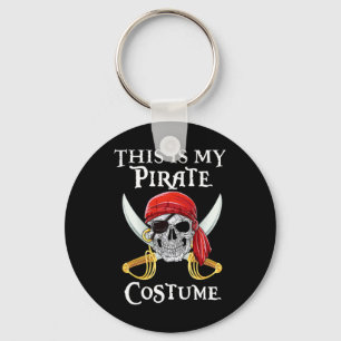 Grappig, dit is mijn piraat kostume Halloween kost Sleutelhanger