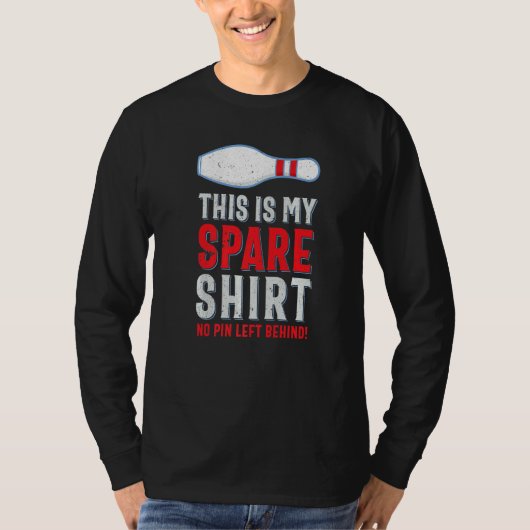 Grappig, dit is mijn spe-Bowling pin Sport pun T-shirt (Voorkant)