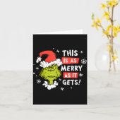 Grappig dit is zo vrolijk als het Kerstmis wordt, Kaart (Gele Bloem)