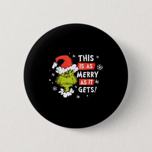 Grappig dit is zo vrolijk als het krijgt Kerstmis, Ronde Button 5,7 Cm