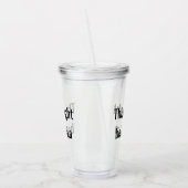 Grappig Dit Kan Ziin Vodka Helder Deksel Rietje Acryl Drinkbeker (Links)