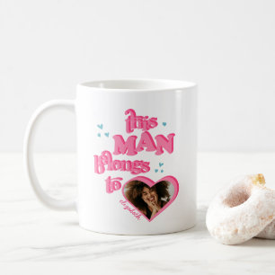 Grappig Dit Man behoort tot GF Heart Photo T-Shirt Koffiemok