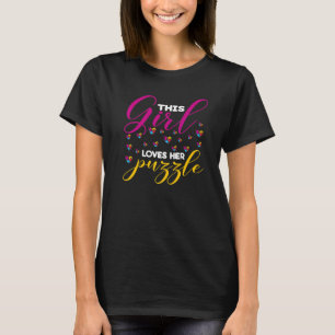 Grappig Dit Meisje Houdt Van Haar Puzzel Autisme B T-shirt