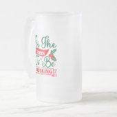 grappig dit seizoen drink kerst matglas bierpul (Voorkant links)