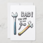 Grappig DIY-geïnspireerd Vaderdag ontwerp met gere Kaart (Voorkant)