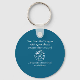 Grappig Dnd-cadeau voor Role Playing Games Rpg Sleutelhanger