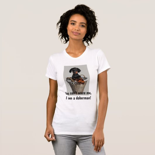 Grappig Doberman T-shirt (Voorkant volledig)