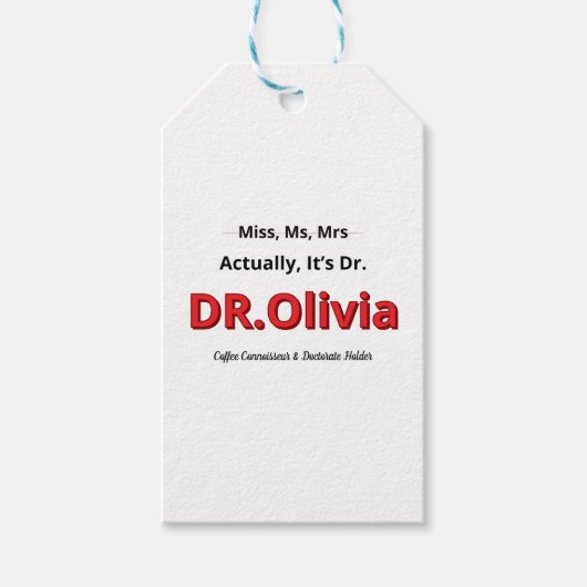 Grappig doctoraat afstudeercadeau voor moeder cadeaulabel (Voorkant)