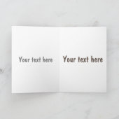 Grappig dodo vogelvoorbeeld cartoon kaart (Binnen)