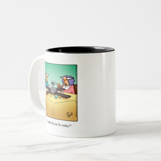 Grappig doe het je eigen Humor Mok (Voorkant links)