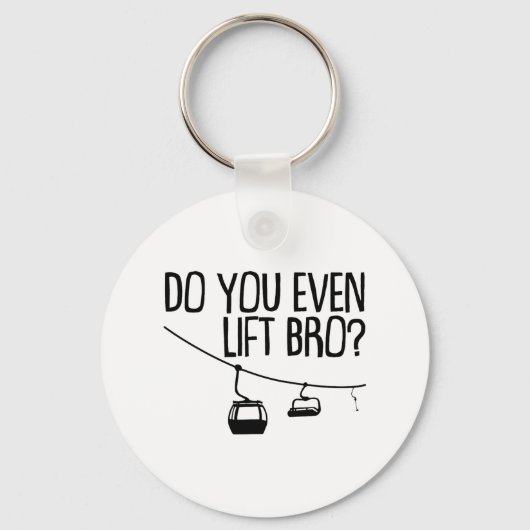 Grappig doe je zelfs bro cadeau Schattigee skilief Sleutelhanger (Voorkant)