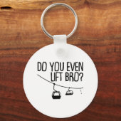 Grappig doe je zelfs bro cadeau Schattigee skilief Sleutelhanger (Voorkant)