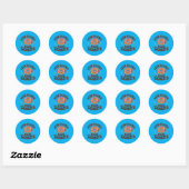 Grappig Doe Minder Drama Meer Daden Ronde Sticker (Vel)