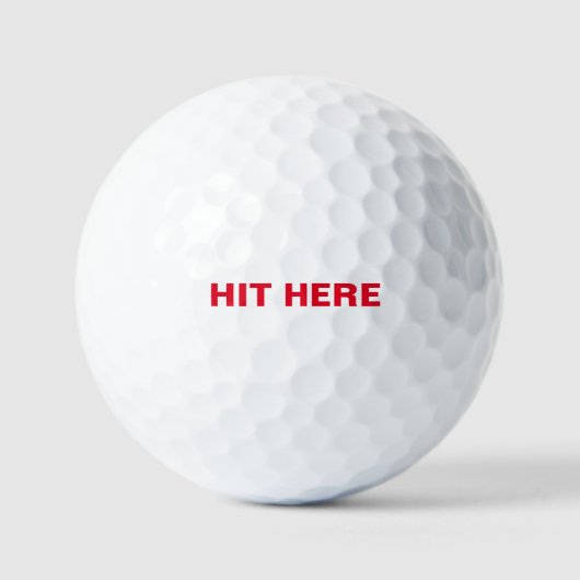 Grappig Doel Golfbal Golfballen (Voorkant)
