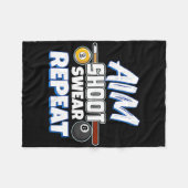 Grappig Doel Pool Player Gift biljart Fleece Deken (Voorkant (Horizontaal))
